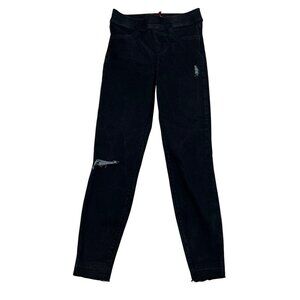 SPANX by Sara Blakely Womens Pull On Skinny Jeans Faded Black Size Small